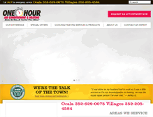 Tablet Screenshot of onehourocala.com